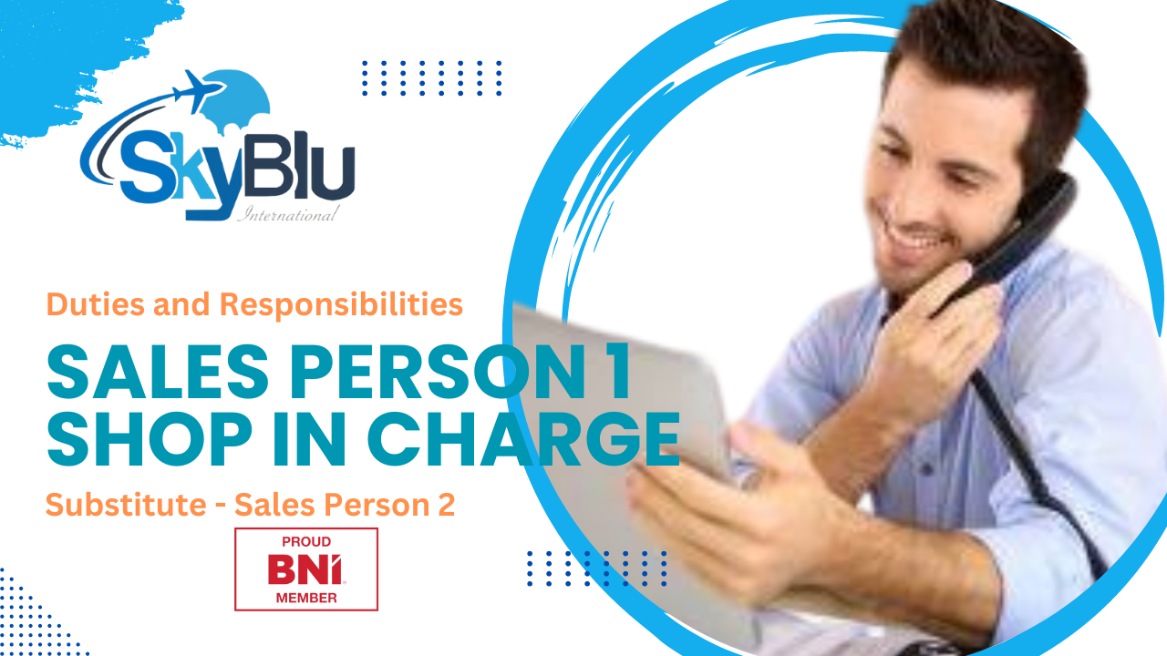 Sales Person 1 Shop In Charge