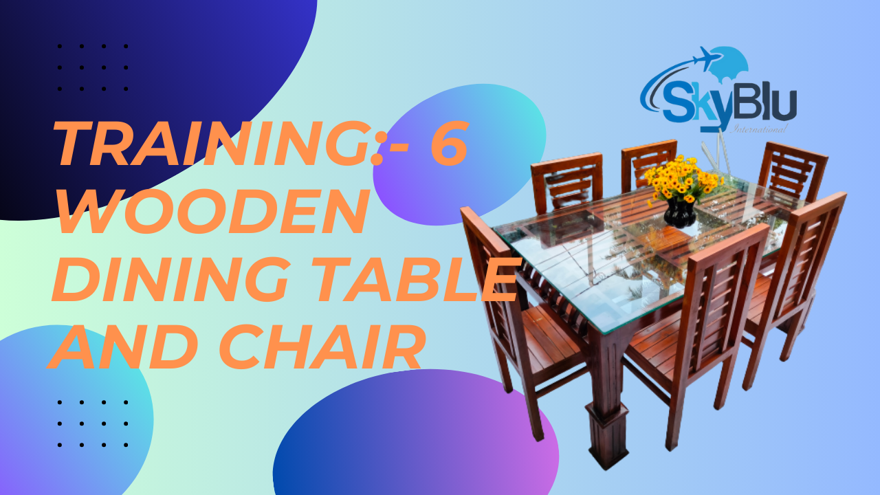 Training – 6 Wooden Dining tables and wooden chairs